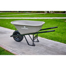 6 Cu. Ft. Poly Wheelbarrow, Steel Handles, Pneumatic Tire-7