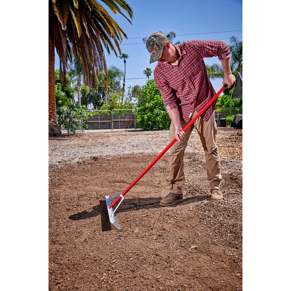 Aluminum Landscape Rake, 60 in. 30 Tines