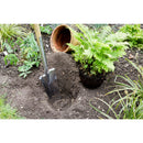Stainless Steel Transplanting Spade Shovel, Wood D-Grip Handle, RHS Endorsed-3