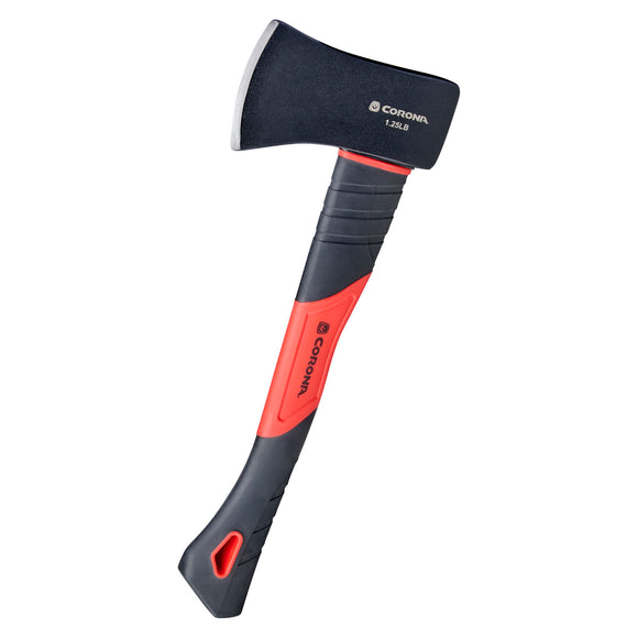 Camping Axe, 1.25 lb. Head, 14 in. Solid-Core Fiberglass Handle
