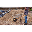 6 Cu. Ft. Poly Wheelbarrow, Wood Handles, Pneumatic Tire-9