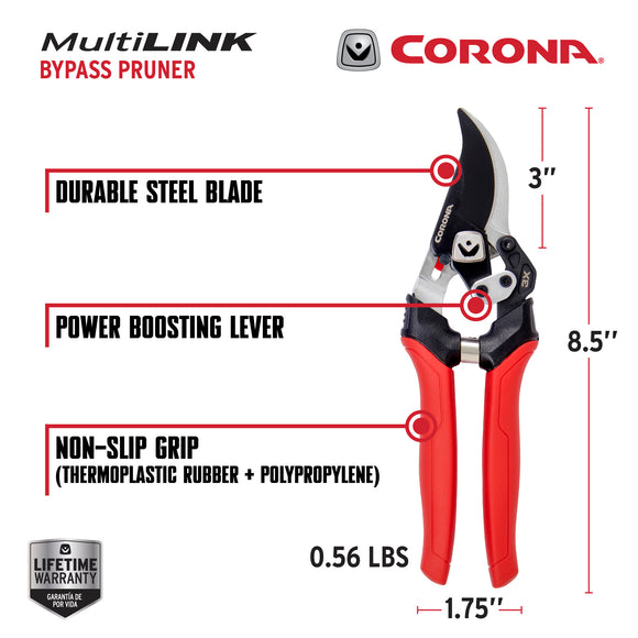 MultiLINK Bypass Pruner, 3/4 in. Cut Capacity