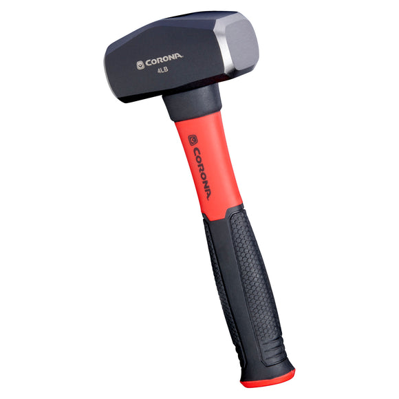 Drilling Hammer, 4 lb. Head, 11 in. Solid-Core Fiberglass Handle