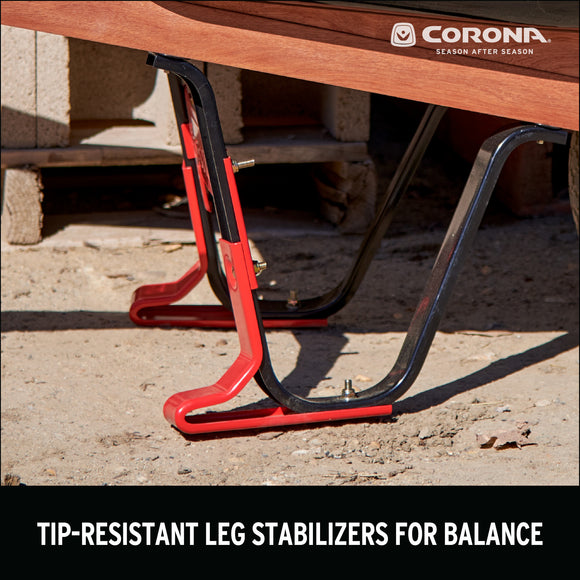 6 Cu. Ft. Professional Steel Wheelbarrow, Wood Handles, Flat-Free Tire