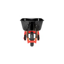 6 Cu. Ft. Professional Steel Wheelbarrow, Wood Handles, Flat-Free Tire-3