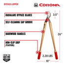 Wooden Handle Bypass Lopper, 26 in. 1-1/2 in. Cut Capacity-14