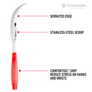 Multi-Scoop Garden Tool with ComfortGEL® Grip-4