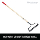 Forged Bow Rake, 16 in. Head, 16 Tines, Hardwood Handle-12