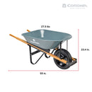 5 Cu. Ft. Steel Wheelbarrow in a Box-9