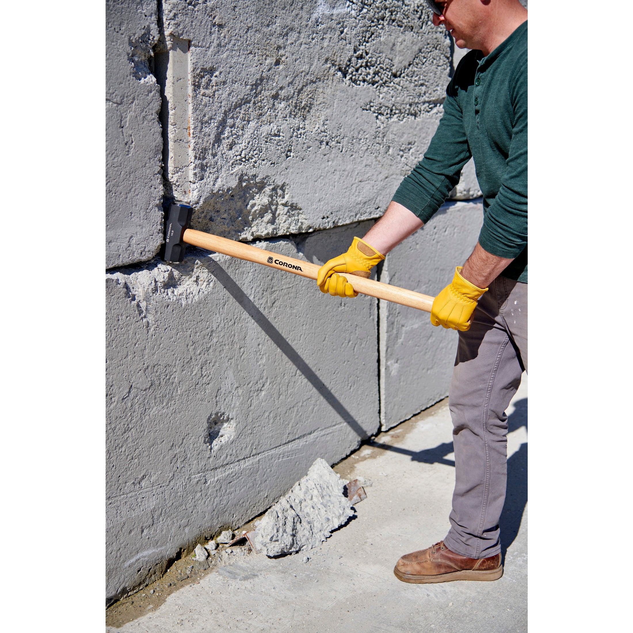 Sledge Hammer, 10 lb. Head, 36 in. Hickory Wood Handle