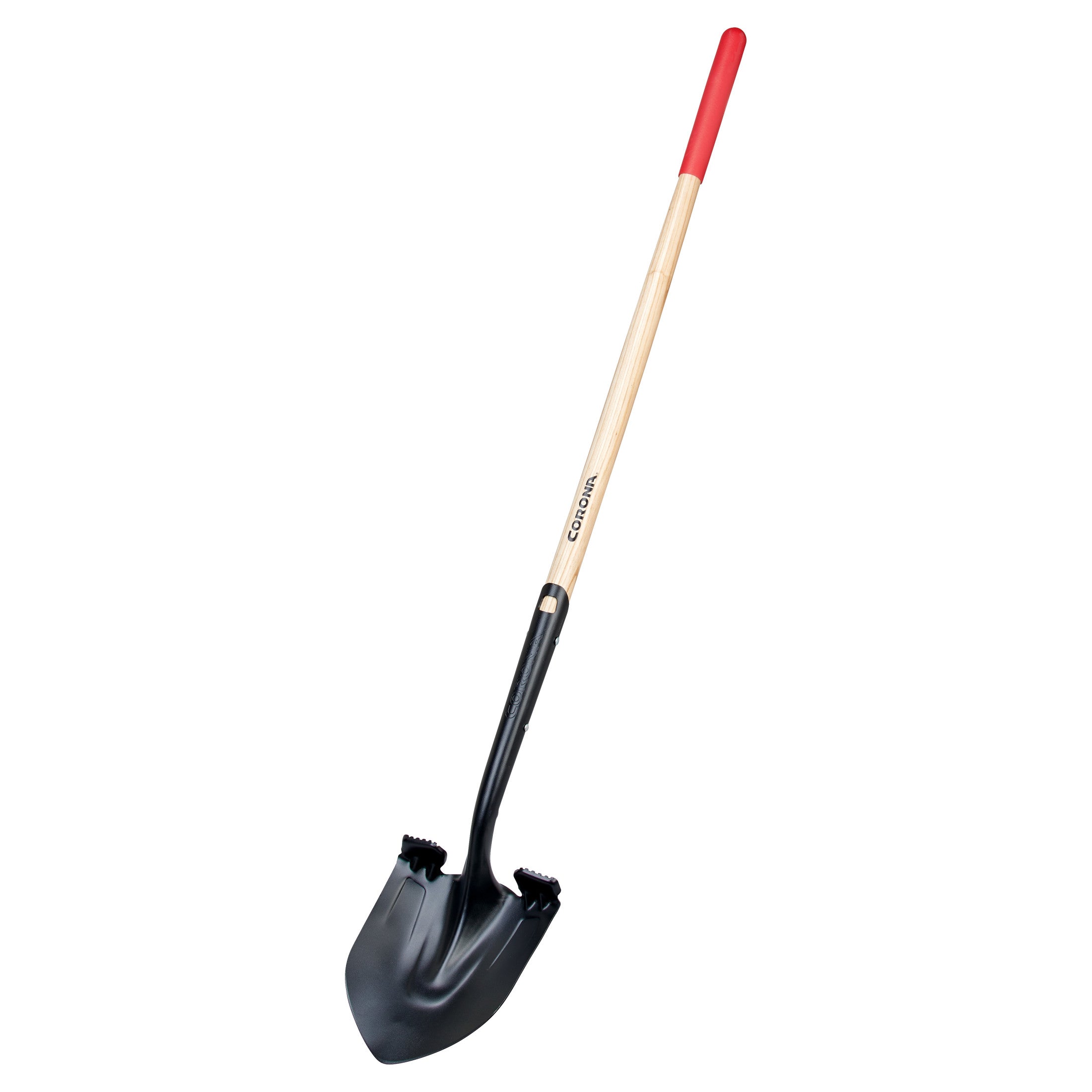 Boron Steel 14-Gauge Round Point Shovel, Hardwood Handle