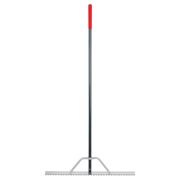 Full Aluminum Landscape Rake, 36 in. Head, 36 Tines, Poly Grip