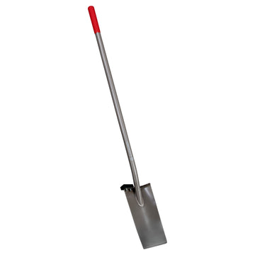All-Steel 12-Gauge 15 in. Straight Blade Shovel, Steel Handle