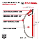 ErgoHANDLE Bow Saw, 24 in. Blade. 7 in. Cut Capacity-13