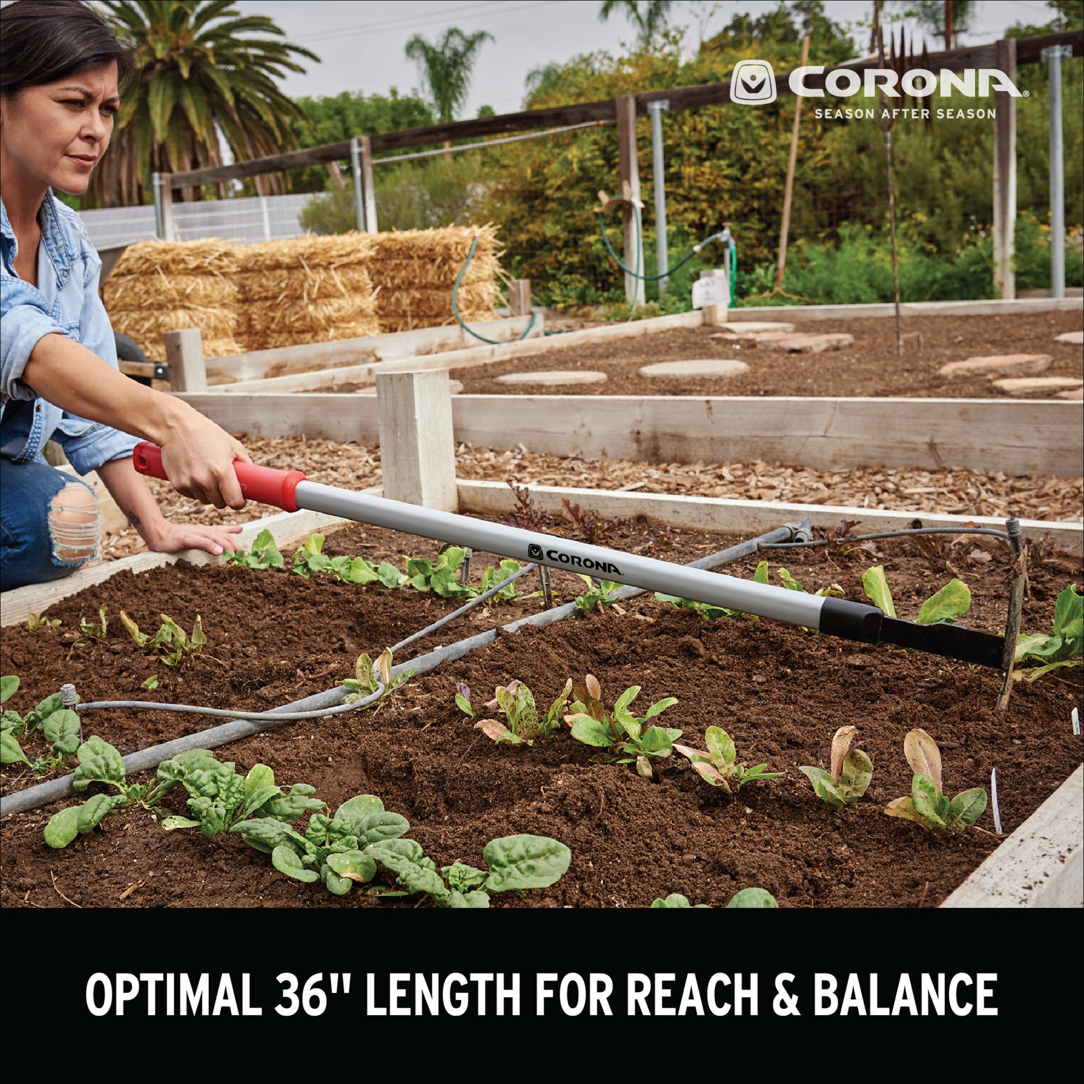 Extended Reach Hoe/Cultivator with ComfortGEL® Grip