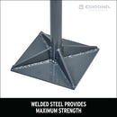 All-Steel Dirt Tamp, 8 in. x 8 in., 44 in. Steel Handle Anti-Slip Grip-8