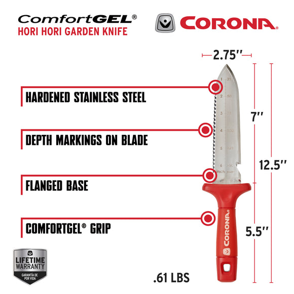 Hori Hori Garden Knife with ComfortGEL® Grip