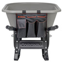 6 Cu. Ft. Poly Wheelbarrow, Steel Handles, Dual Wheel Flat Free Tires-4