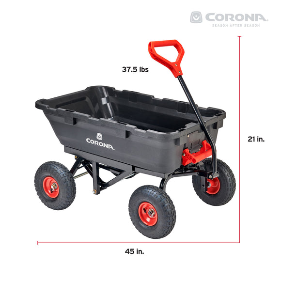 Poly Garden Dump Cart