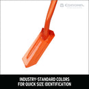 12-Gauge Trench Shovel, 35 Degree, 4 in., Hardwood Handle Poly Grip-11