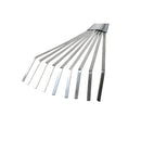 Mid-Handled Stainless Steel Shrub Rake, Wood Grip, RHS Endorsed-3