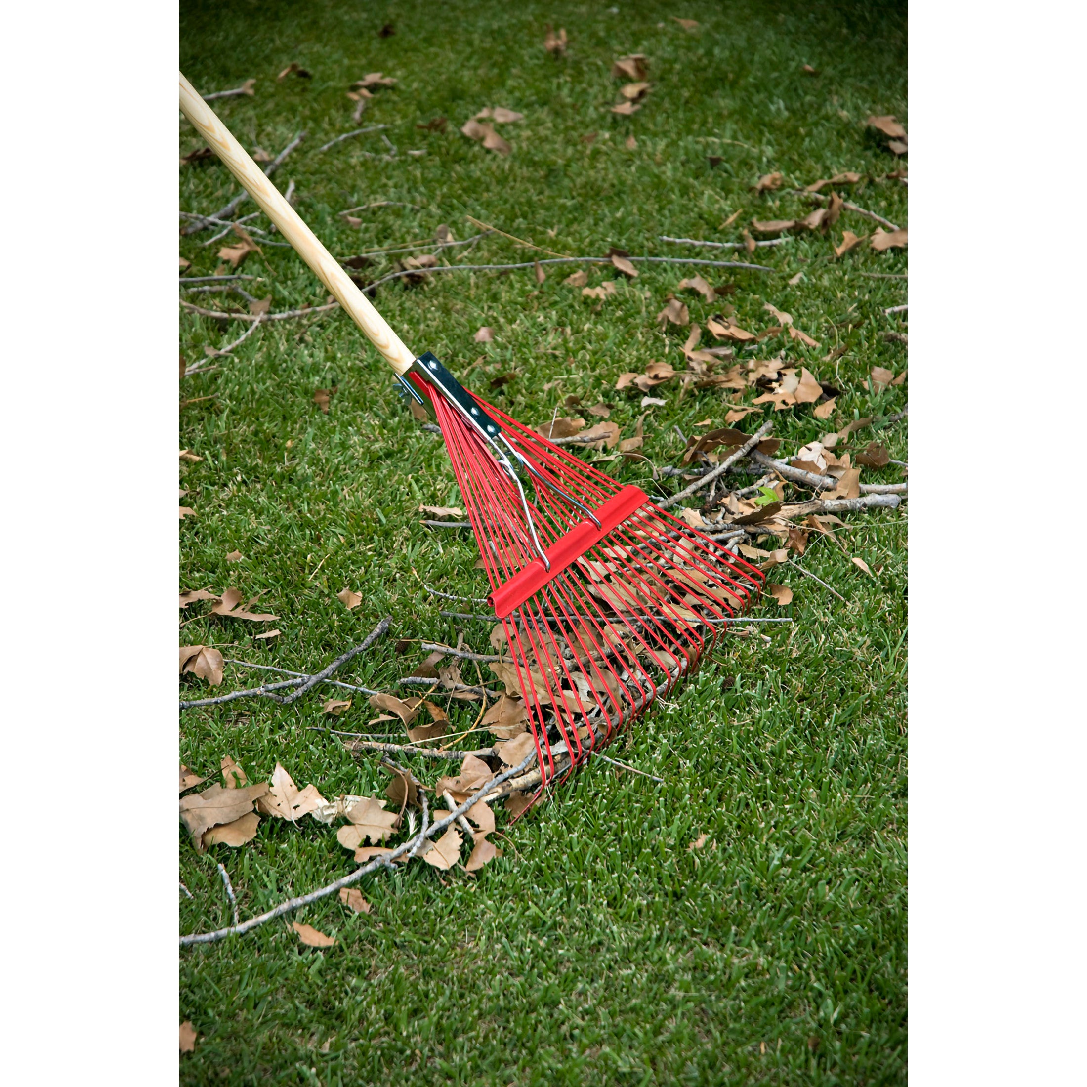 Double Headed Spring Rake Spring Brace Rake, 22 in. Head, 22 Tines, Hardwood Handle | Corona ...