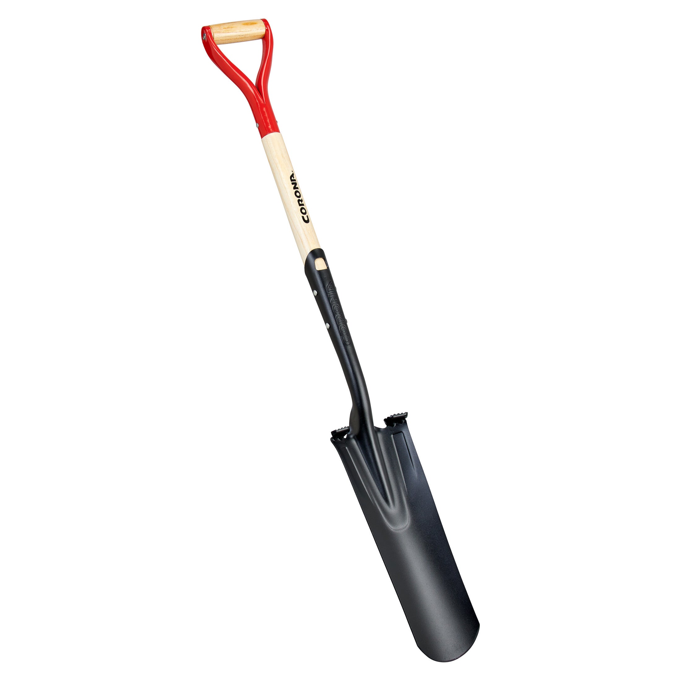 Boron Steel 14-Gauge Drain Spade Shovel, Hardwood Handle