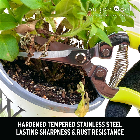 Florabrite™ Flower & Harvesting Snip, Neon Yellow, RHS Endorsed