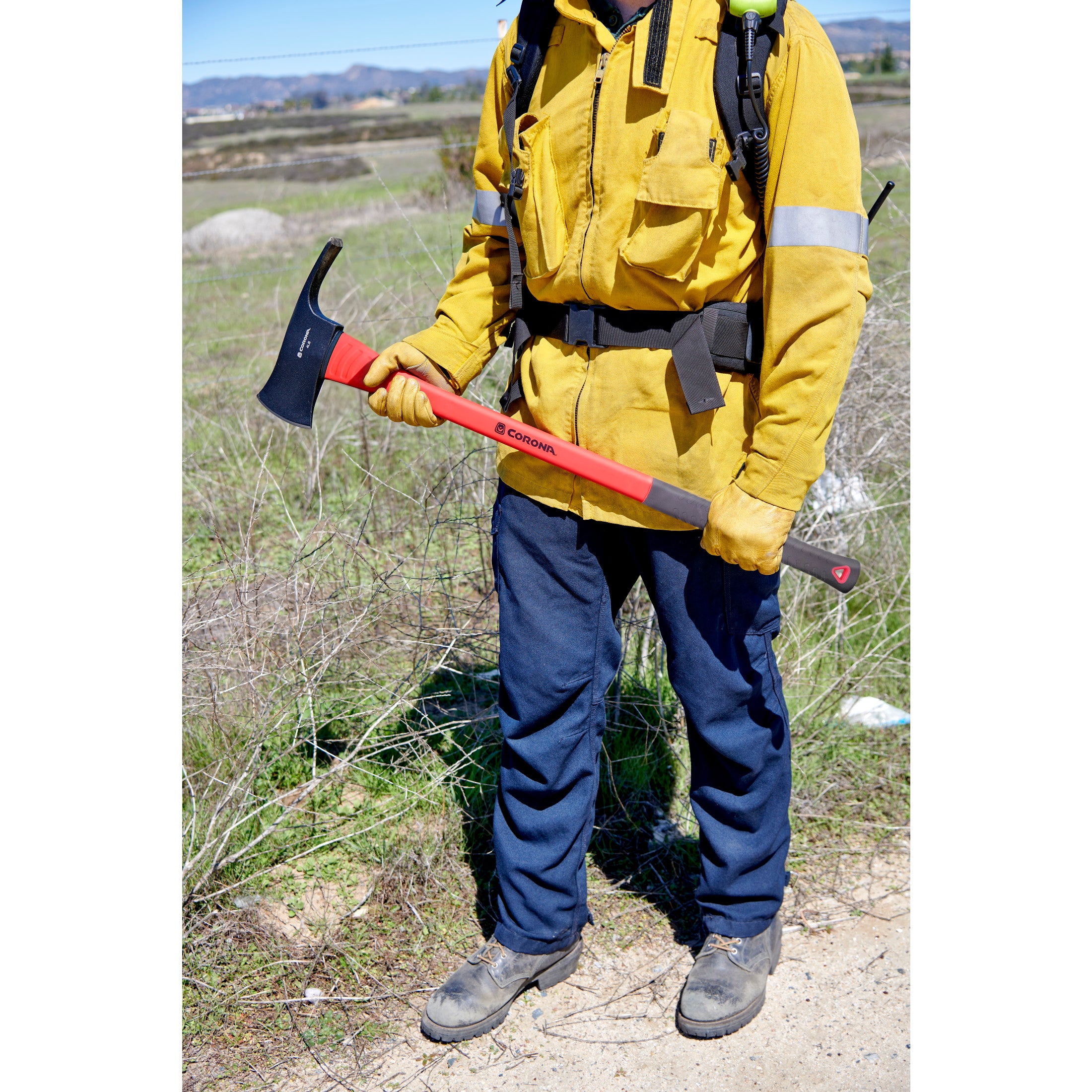 Pulaski Axe, 4 lb. Head, 36 in. Solid-Core Fiberglass Handle
