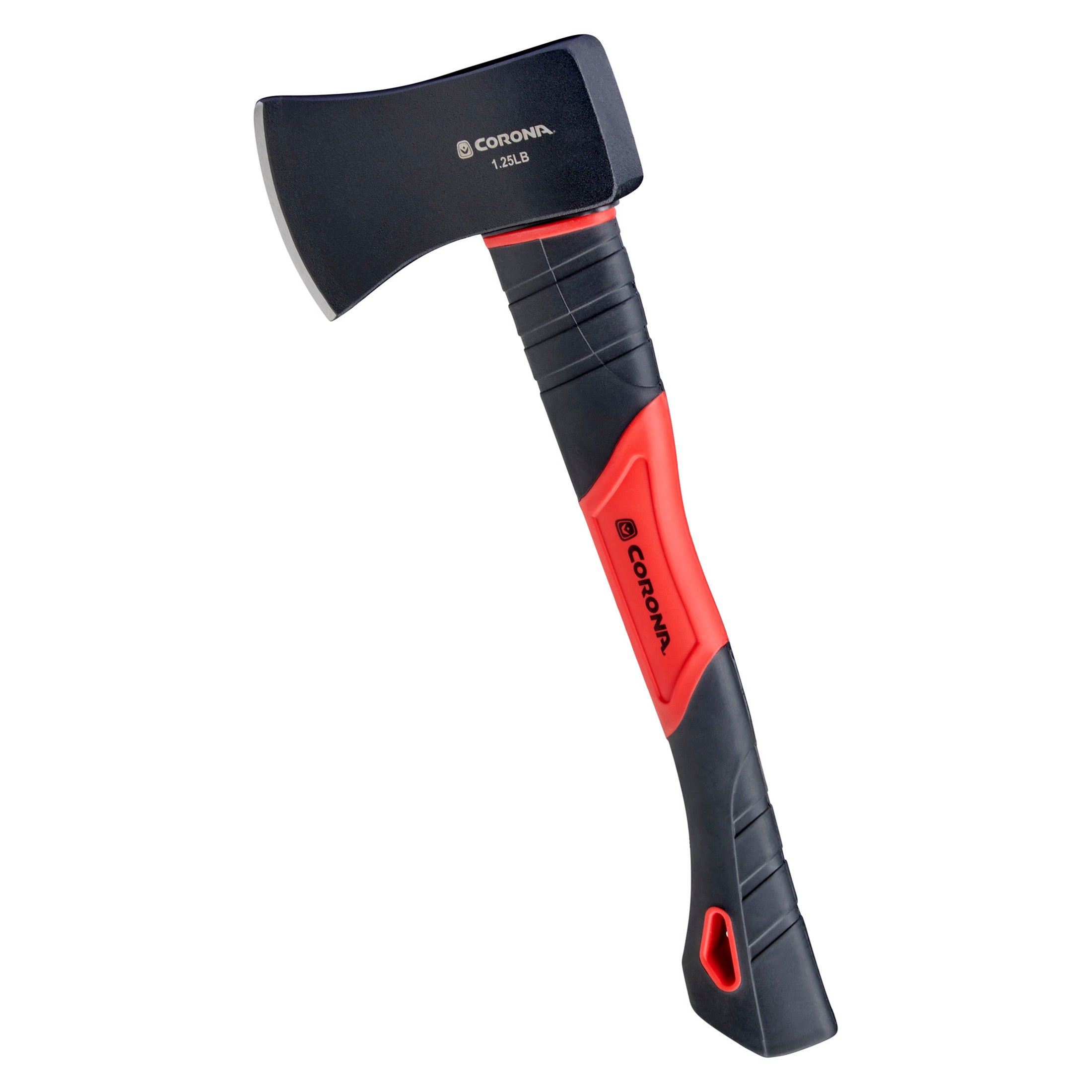 Camping Axe, 1.25 lb. Head, 14 in. Solid-Core Fiberglass Handle