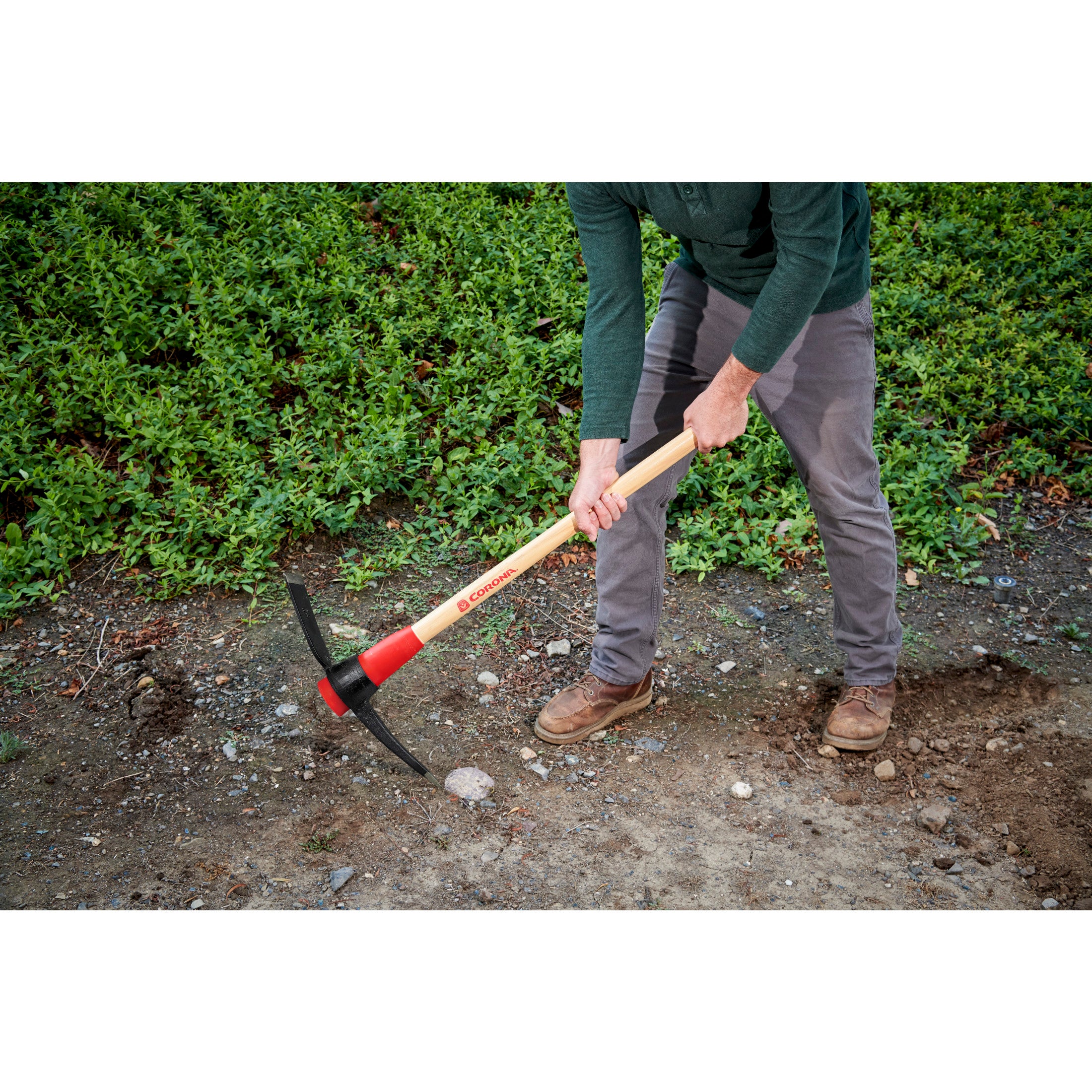 バクフーン Pick Mattock, 36 in. Hickory Handle with Poly Guard | Corona