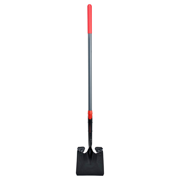 Boron Steel 14-Gauge Square Point Shovel, Fiberglass Handle