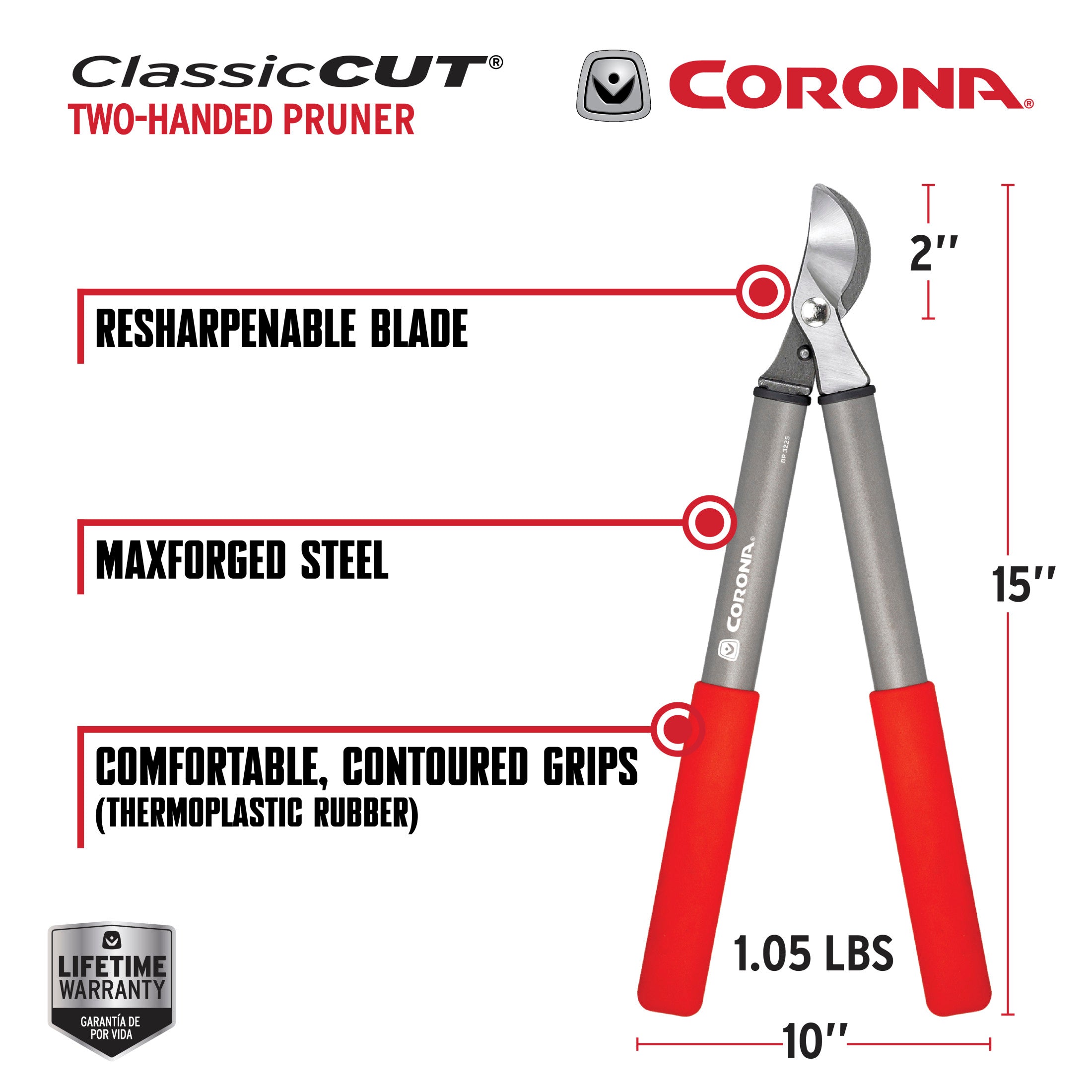 ClassicCUT® Two-Handed Pruner, 3/4 in. Cut Capacity