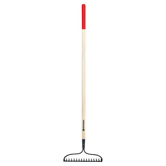 Forged Bow Rake, 16 in. Head, 16 Tines, Hardwood Handle