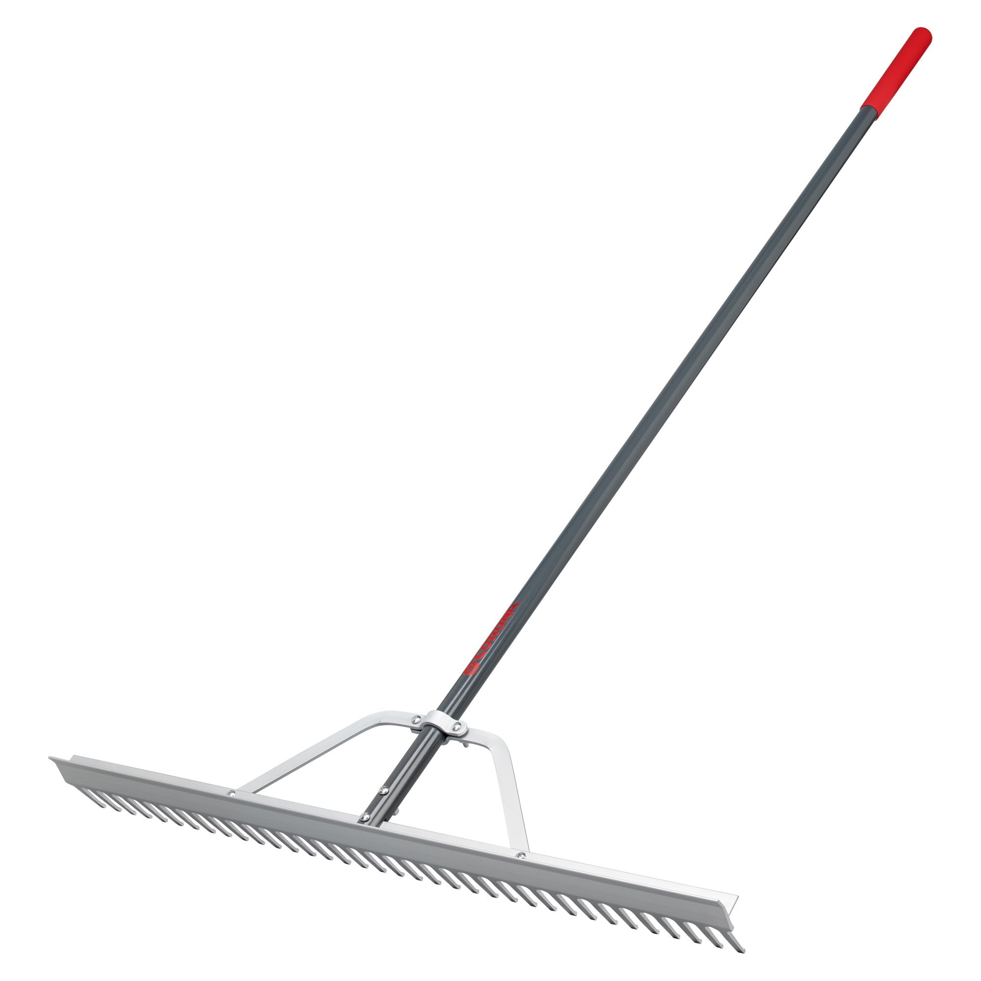 Full Aluminum Landscape Rake, 36 in. Head, 36 Tines, Poly Grip