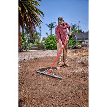 Aluminum Landscape Rake, 60 in. 36 Tines