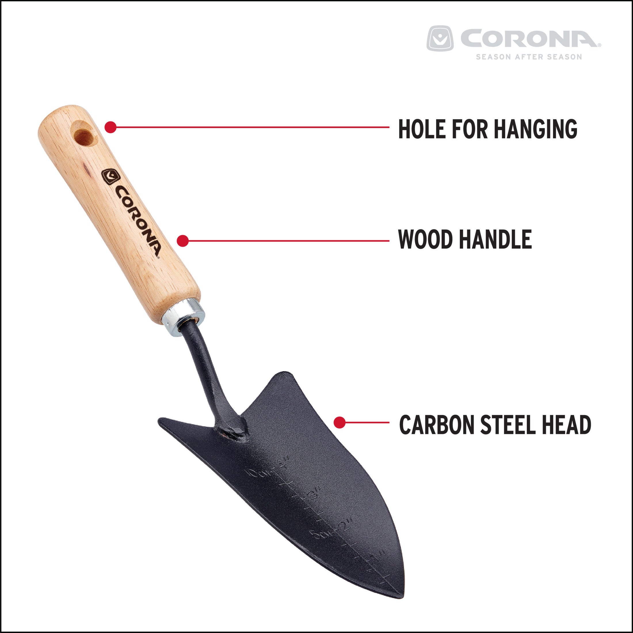 Classic Wooden Handle Transplanter