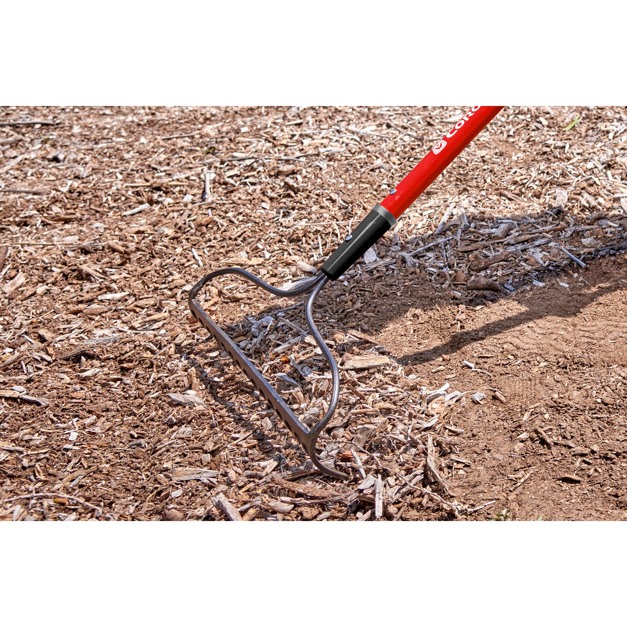 Bow Head Rake with Fiberglass Handle 16 in. 16 Tines