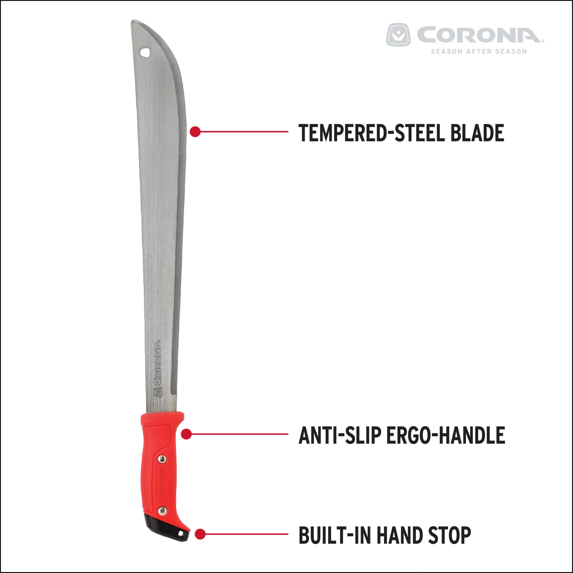 Machete, 18 in. Blade