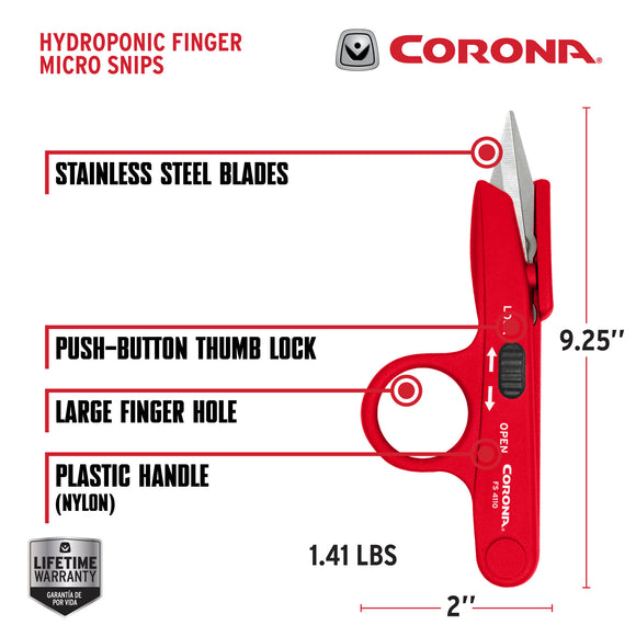 Hydroponic Finger Micro Snips