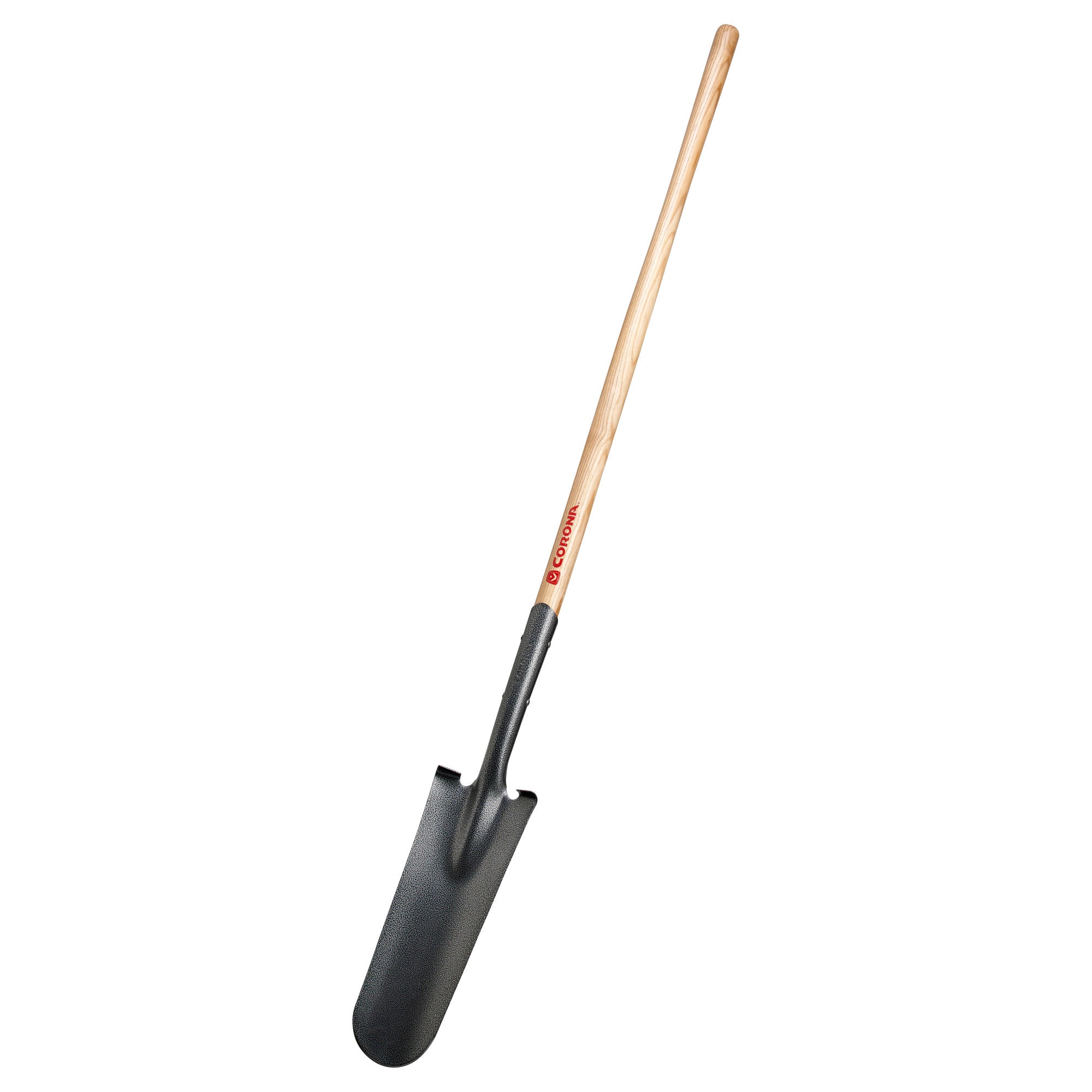 Closed-Back, Drain Spade Shovel, 14-Gauge, 12 in. Head, 48 in. Wood Handle