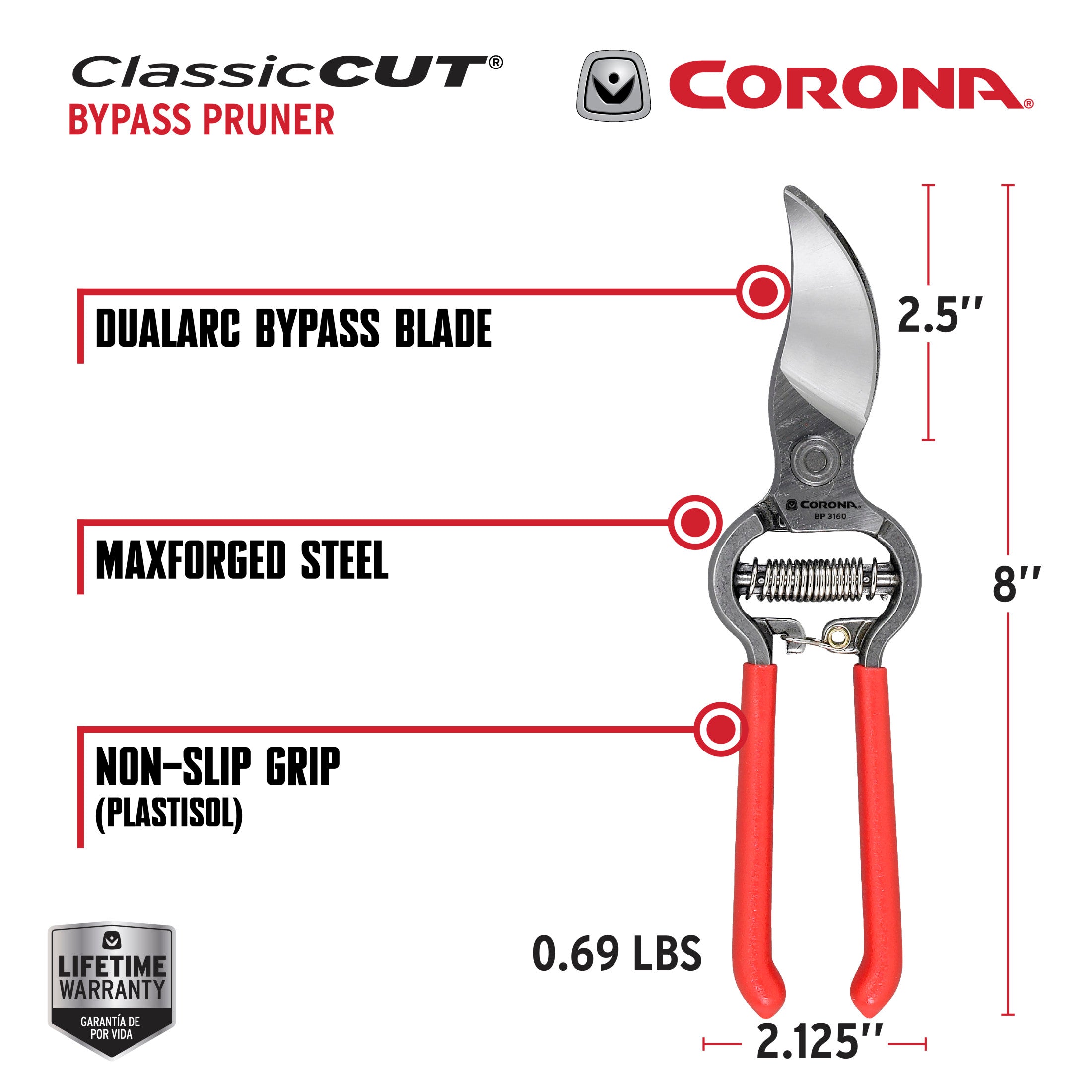 ClassicCUT® Bypass Pruner, 3/4 in. Cut Capacity