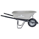 6 Cu. Ft. Steel Wheelbarrow, Steel Handles, Flat Free Tire-3