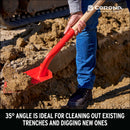 12-Gauge Trench Shovel, 35 Degree, 5 in. Hardwood Handle Poly Grip-8