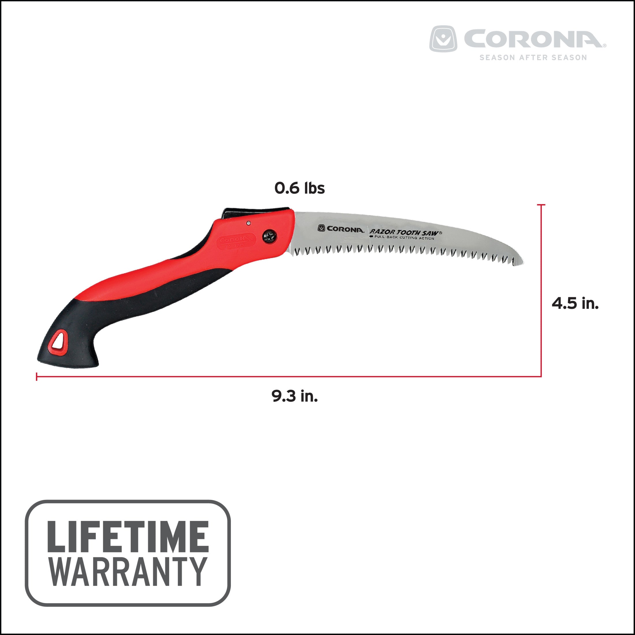 RazorTOOTH Saw® Folding Pruning Saw, 7 in. Blade