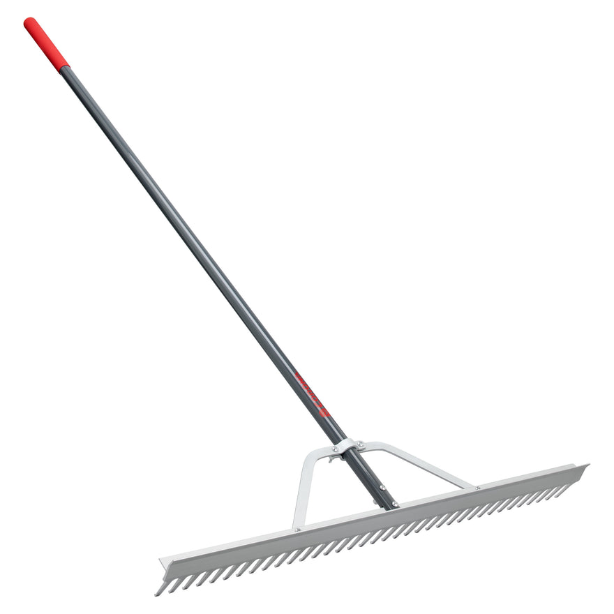 Clipper Raking Full Aluminum Landscape Rake, 36 in. Head, 36 Tines, Poly Grip | Corona ...