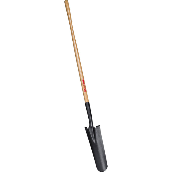 Drain Spade Shovel, 15-Gauge, 48 in. Wood Handle