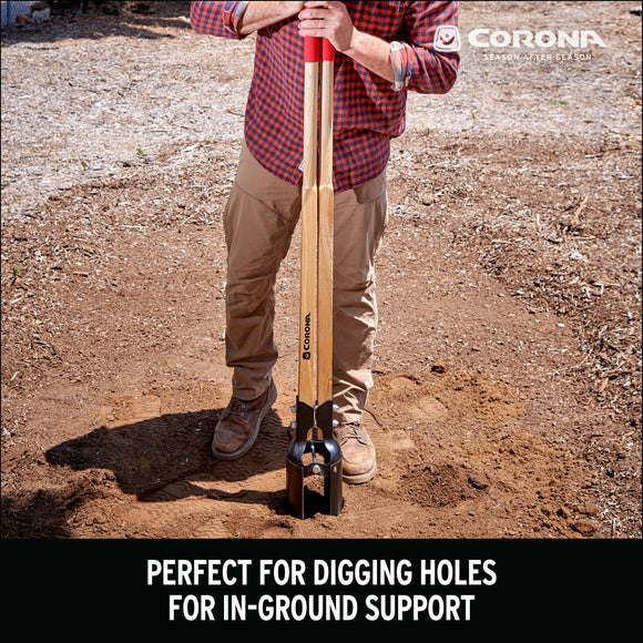 Hercules Post Hole Digger, 11-Gauge Steel, Hardwood Handles