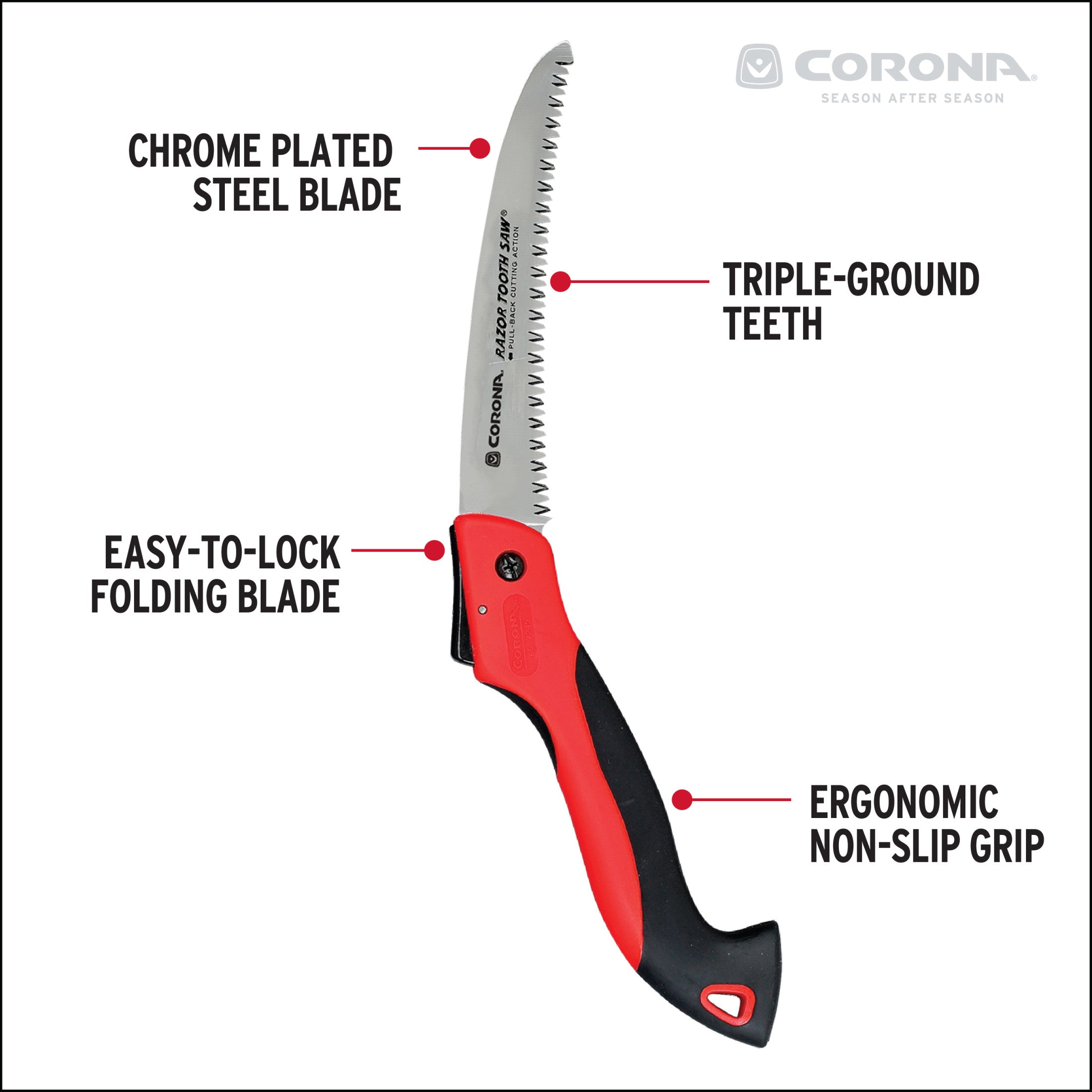 RazorTOOTH Saw® Folding Pruning Saw, 7 in. Blade