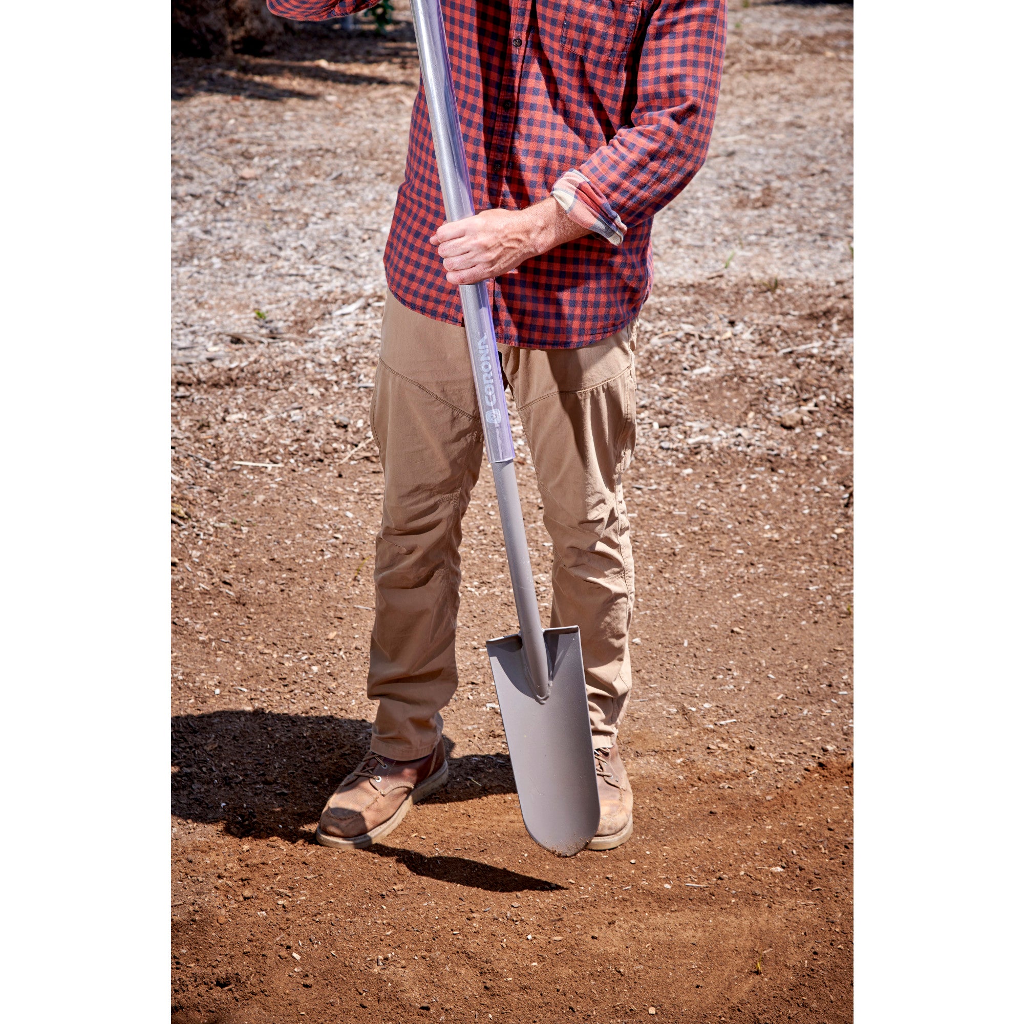 All-Steel 12-Gauge 14-1/2 in. Sharpshooter Spade, Straight Steel Handle